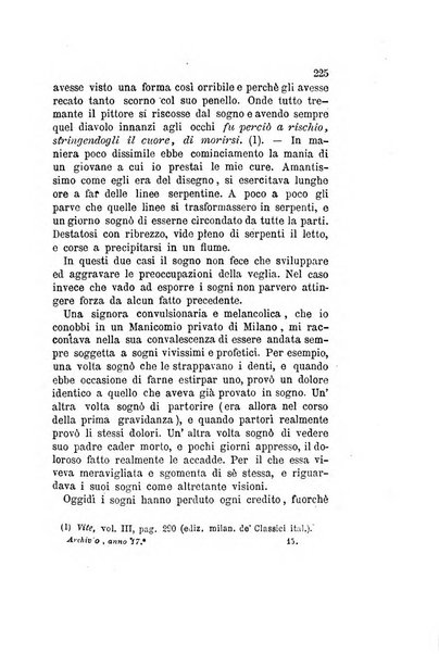 Archivio italiano per le malattie nervose e più particolarmente per le alienazioni mentali organo della Società freniatrica italiana <1874-1891>