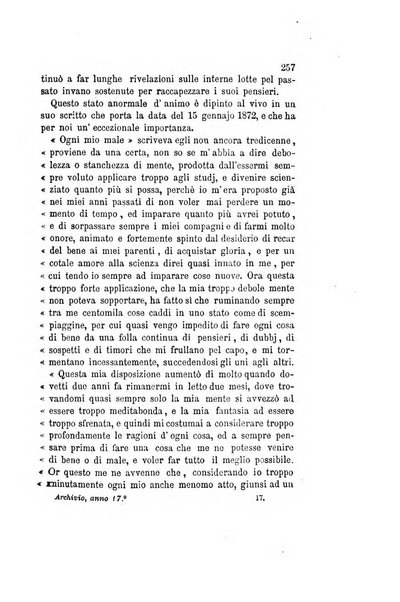 Archivio italiano per le malattie nervose e più particolarmente per le alienazioni mentali organo della Società freniatrica italiana <1874-1891>