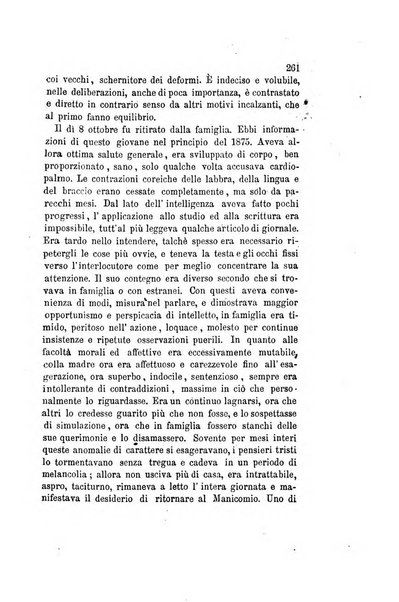 Archivio italiano per le malattie nervose e più particolarmente per le alienazioni mentali organo della Società freniatrica italiana <1874-1891>