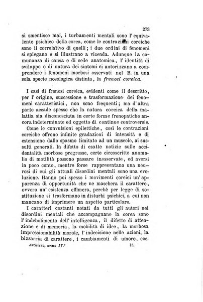 Archivio italiano per le malattie nervose e più particolarmente per le alienazioni mentali organo della Società freniatrica italiana <1874-1891>