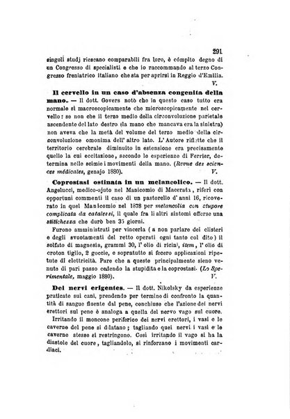 Archivio italiano per le malattie nervose e più particolarmente per le alienazioni mentali organo della Società freniatrica italiana <1874-1891>