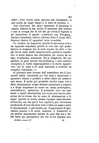 Archivio italiano per le malattie nervose e più particolarmente per le alienazioni mentali organo della Società freniatrica italiana <1874-1891>