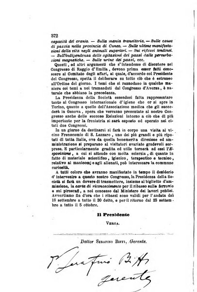 Archivio italiano per le malattie nervose e più particolarmente per le alienazioni mentali organo della Società freniatrica italiana <1874-1891>