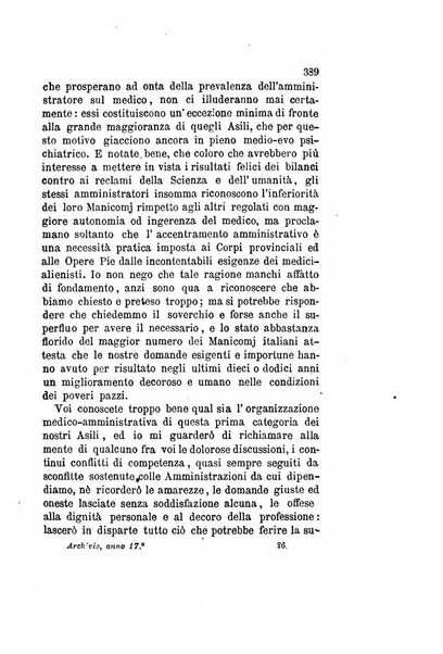 Archivio italiano per le malattie nervose e più particolarmente per le alienazioni mentali organo della Società freniatrica italiana <1874-1891>