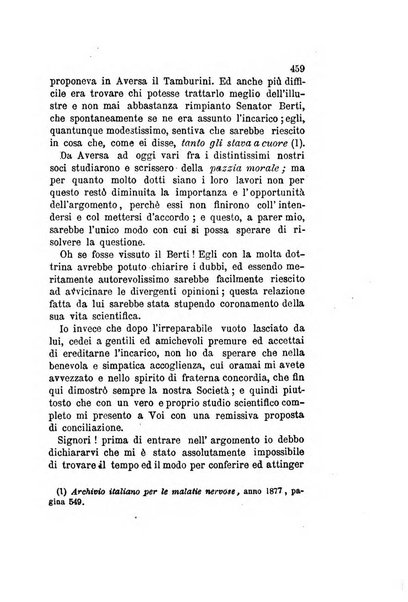 Archivio italiano per le malattie nervose e più particolarmente per le alienazioni mentali organo della Società freniatrica italiana <1874-1891>