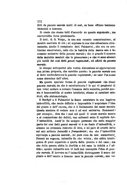 Archivio italiano per le malattie nervose e più particolarmente per le alienazioni mentali organo della Società freniatrica italiana <1874-1891>