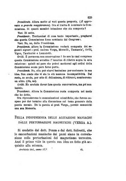 Archivio italiano per le malattie nervose e più particolarmente per le alienazioni mentali organo della Società freniatrica italiana <1874-1891>