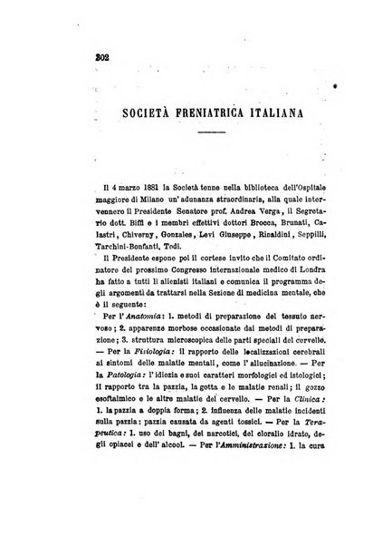 Archivio italiano per le malattie nervose e più particolarmente per le alienazioni mentali organo della Società freniatrica italiana <1874-1891>