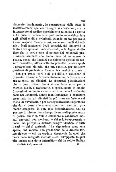 Archivio italiano per le malattie nervose e più particolarmente per le alienazioni mentali organo della Società freniatrica italiana <1874-1891>