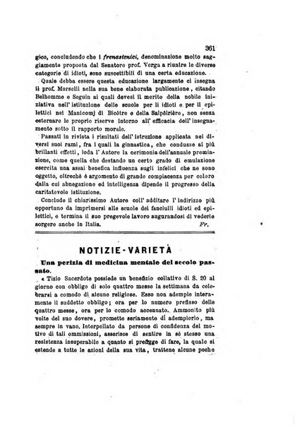 Archivio italiano per le malattie nervose e più particolarmente per le alienazioni mentali organo della Società freniatrica italiana <1874-1891>