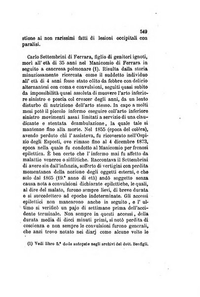 Archivio italiano per le malattie nervose e più particolarmente per le alienazioni mentali organo della Società freniatrica italiana <1874-1891>