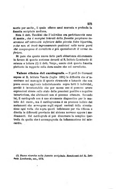 Archivio italiano per le malattie nervose e più particolarmente per le alienazioni mentali organo della Società freniatrica italiana <1874-1891>