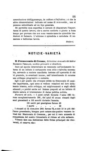 Archivio italiano per le malattie nervose e più particolarmente per le alienazioni mentali organo della Società freniatrica italiana <1874-1891>