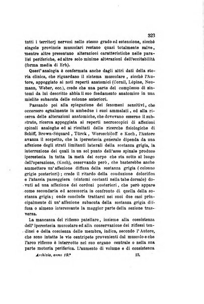 Archivio italiano per le malattie nervose e più particolarmente per le alienazioni mentali organo della Società freniatrica italiana <1874-1891>