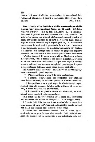 Archivio italiano per le malattie nervose e più particolarmente per le alienazioni mentali organo della Società freniatrica italiana <1874-1891>