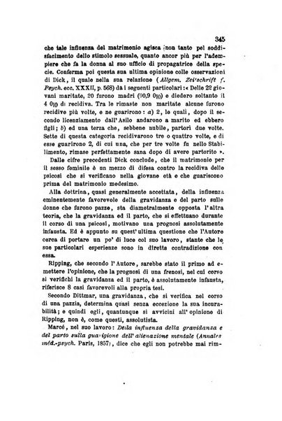 Archivio italiano per le malattie nervose e più particolarmente per le alienazioni mentali organo della Società freniatrica italiana <1874-1891>