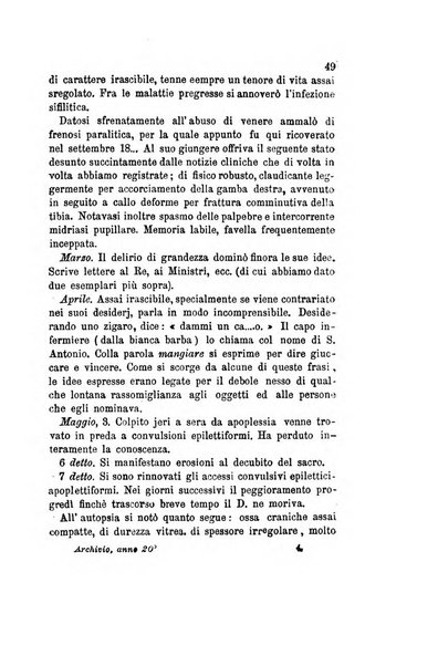 Archivio italiano per le malattie nervose e più particolarmente per le alienazioni mentali organo della Società freniatrica italiana <1874-1891>