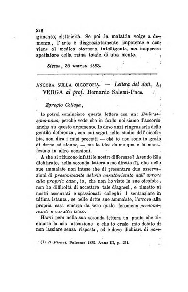 Archivio italiano per le malattie nervose e più particolarmente per le alienazioni mentali organo della Società freniatrica italiana <1874-1891>