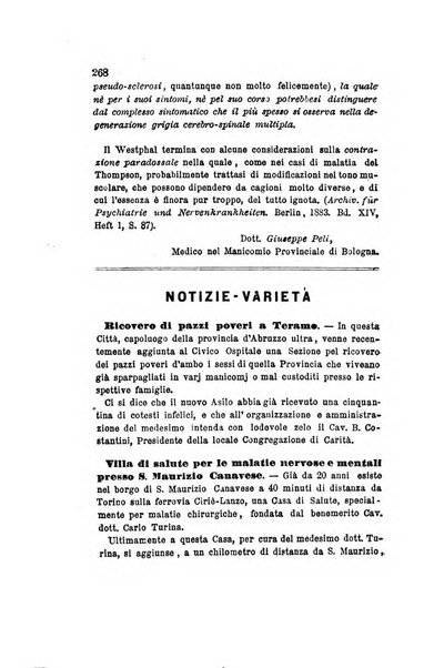 Archivio italiano per le malattie nervose e più particolarmente per le alienazioni mentali organo della Società freniatrica italiana <1874-1891>