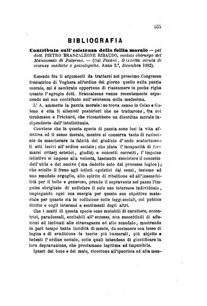 Archivio italiano per le malattie nervose e più particolarmente per le alienazioni mentali organo della Società freniatrica italiana <1874-1891>