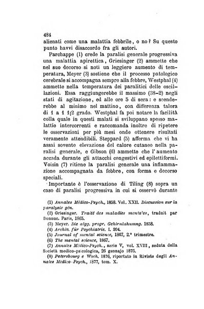 Archivio italiano per le malattie nervose e più particolarmente per le alienazioni mentali organo della Società freniatrica italiana <1874-1891>