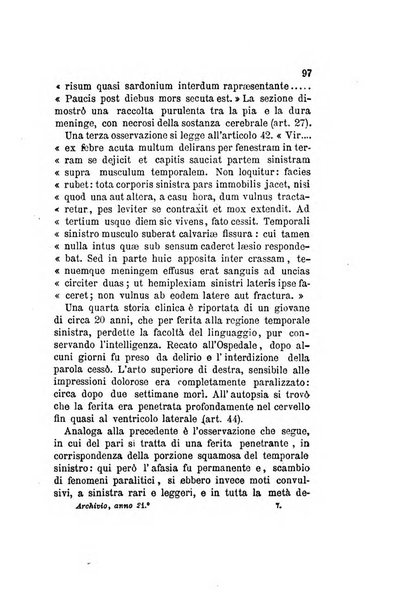 Archivio italiano per le malattie nervose e più particolarmente per le alienazioni mentali organo della Società freniatrica italiana <1874-1891>