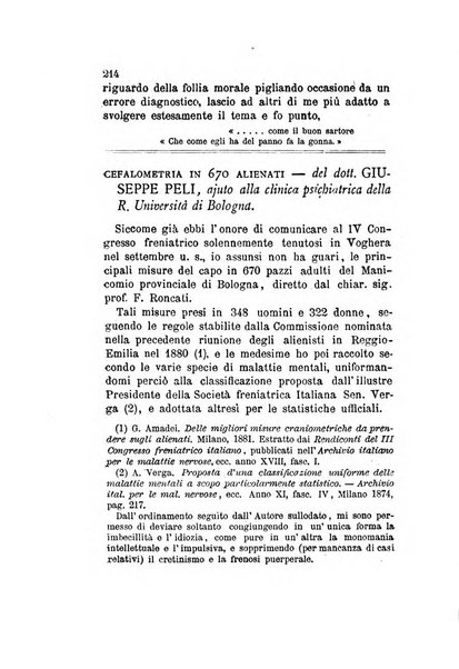 Archivio italiano per le malattie nervose e più particolarmente per le alienazioni mentali organo della Società freniatrica italiana <1874-1891>