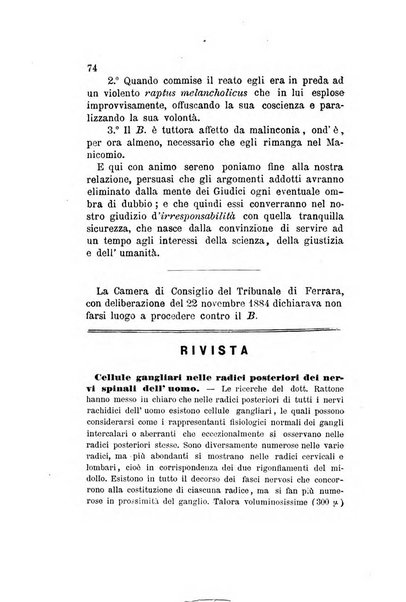 Archivio italiano per le malattie nervose e più particolarmente per le alienazioni mentali organo della Società freniatrica italiana <1874-1891>