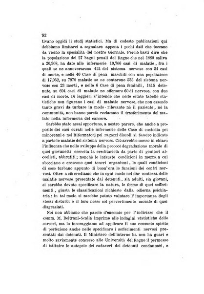 Archivio italiano per le malattie nervose e più particolarmente per le alienazioni mentali organo della Società freniatrica italiana <1874-1891>