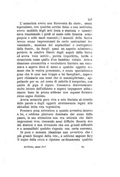 Archivio italiano per le malattie nervose e più particolarmente per le alienazioni mentali organo della Società freniatrica italiana <1874-1891>