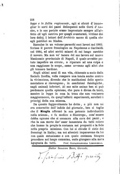 Archivio italiano per le malattie nervose e più particolarmente per le alienazioni mentali organo della Società freniatrica italiana <1874-1891>