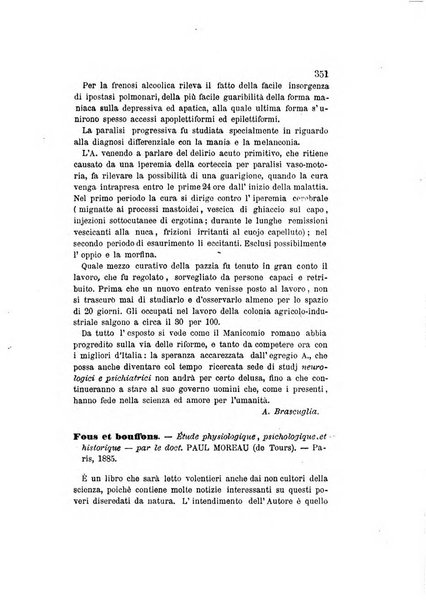 Archivio italiano per le malattie nervose e più particolarmente per le alienazioni mentali organo della Società freniatrica italiana <1874-1891>