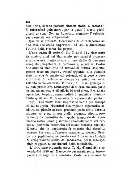 Archivio italiano per le malattie nervose e più particolarmente per le alienazioni mentali organo della Società freniatrica italiana <1874-1891>