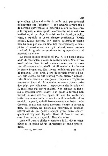 Archivio italiano per le malattie nervose e più particolarmente per le alienazioni mentali organo della Società freniatrica italiana <1874-1891>