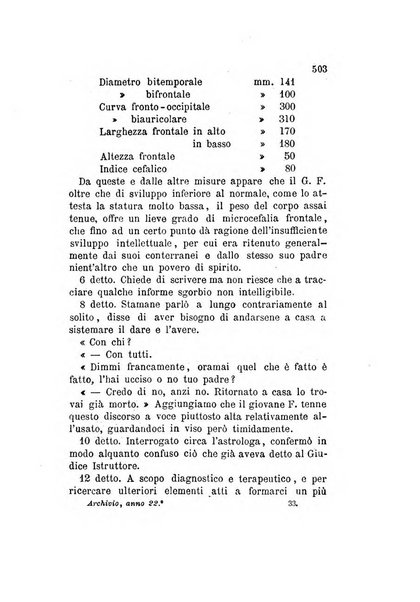 Archivio italiano per le malattie nervose e più particolarmente per le alienazioni mentali organo della Società freniatrica italiana <1874-1891>