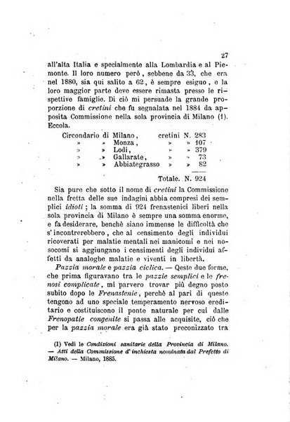 Archivio italiano per le malattie nervose e più particolarmente per le alienazioni mentali organo della Società freniatrica italiana <1874-1891>