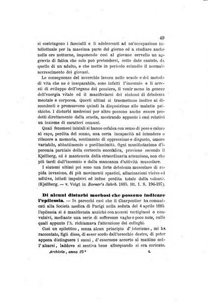 Archivio italiano per le malattie nervose e più particolarmente per le alienazioni mentali organo della Società freniatrica italiana <1874-1891>