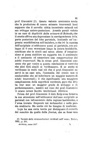 Archivio italiano per le malattie nervose e più particolarmente per le alienazioni mentali organo della Società freniatrica italiana <1874-1891>