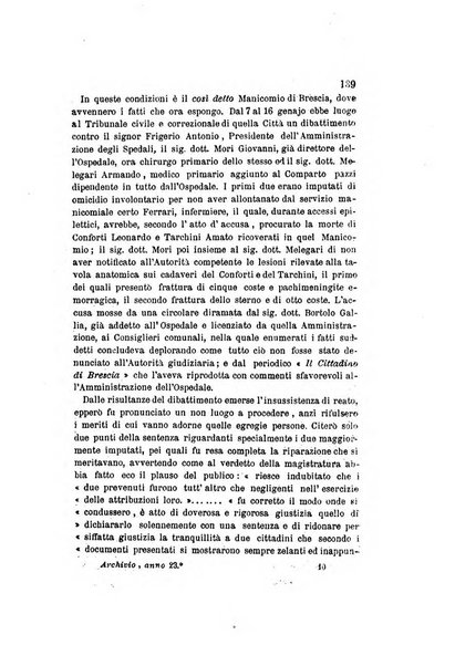 Archivio italiano per le malattie nervose e più particolarmente per le alienazioni mentali organo della Società freniatrica italiana <1874-1891>