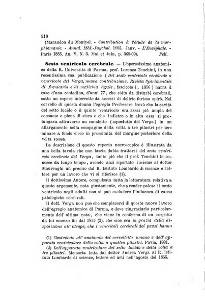 Archivio italiano per le malattie nervose e più particolarmente per le alienazioni mentali organo della Società freniatrica italiana <1874-1891>