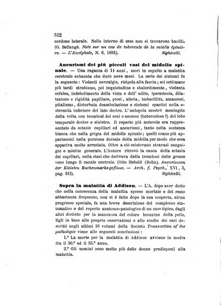 Archivio italiano per le malattie nervose e più particolarmente per le alienazioni mentali organo della Società freniatrica italiana <1874-1891>