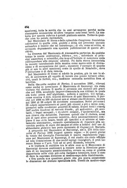 Archivio italiano per le malattie nervose e più particolarmente per le alienazioni mentali organo della Società freniatrica italiana <1874-1891>