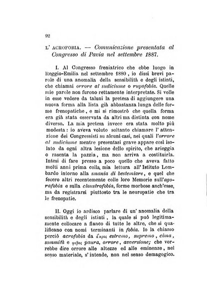 Archivio italiano per le malattie nervose e più particolarmente per le alienazioni mentali organo della Società freniatrica italiana <1874-1891>