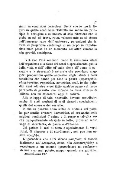 Archivio italiano per le malattie nervose e più particolarmente per le alienazioni mentali organo della Società freniatrica italiana <1874-1891>