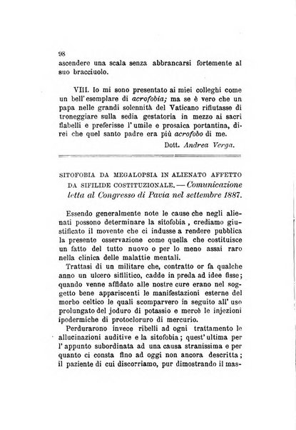 Archivio italiano per le malattie nervose e più particolarmente per le alienazioni mentali organo della Società freniatrica italiana <1874-1891>