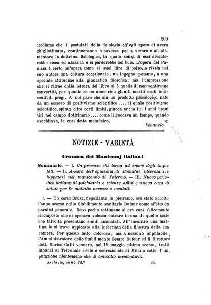 Archivio italiano per le malattie nervose e più particolarmente per le alienazioni mentali organo della Società freniatrica italiana <1874-1891>