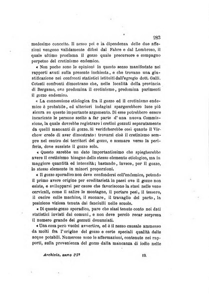 Archivio italiano per le malattie nervose e più particolarmente per le alienazioni mentali organo della Società freniatrica italiana <1874-1891>