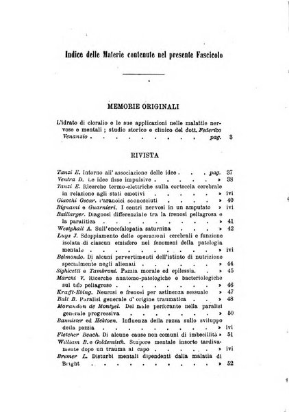 Archivio italiano per le malattie nervose e più particolarmente per le alienazioni mentali organo della Società freniatrica italiana <1874-1891>