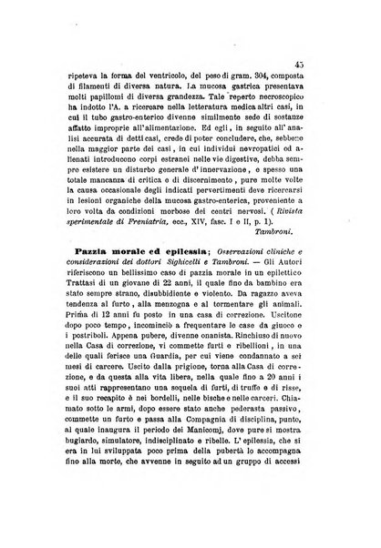 Archivio italiano per le malattie nervose e più particolarmente per le alienazioni mentali organo della Società freniatrica italiana <1874-1891>