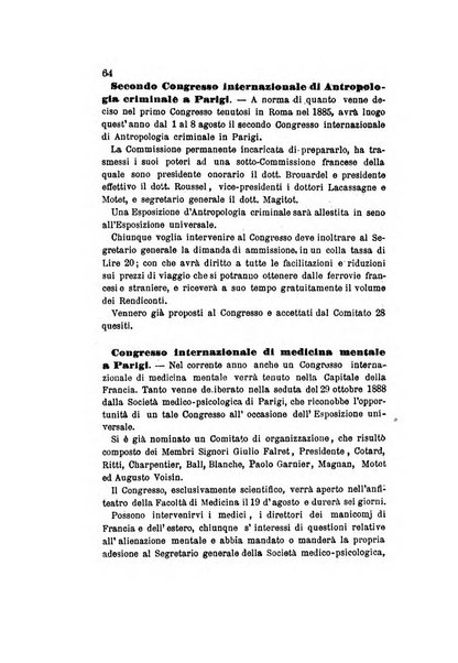 Archivio italiano per le malattie nervose e più particolarmente per le alienazioni mentali organo della Società freniatrica italiana <1874-1891>